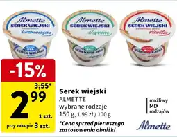 Intermarche Serek wiejski ALMETTE 150g oferta