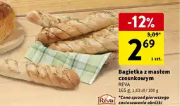 Intermarche Bagietka z masłem czosnkowym REVA 165g oferta