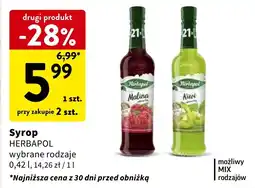 Intermarche Syrop HERBAPOL 0,42l oferta