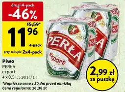 Intermarche Piwo PERŁA 4x0,5l oferta