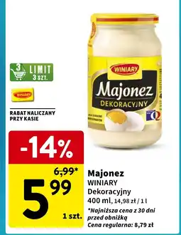 Intermarche Majonez WINIARY 400ml oferta