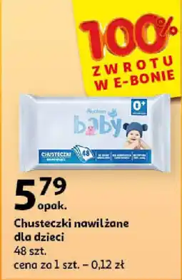 Auchan Chusteczki nawilżane dla dzieci 48 szt. oferta