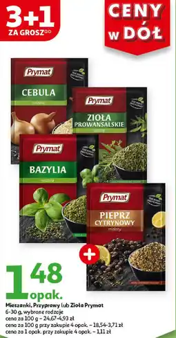 Auchan Mieszanki, Przyprawy lub Zioła Prymat 6-30 g oferta