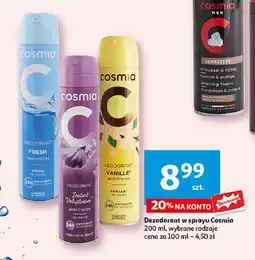 Auchan Dezodorant w sprayu Cosmia 200 ml oferta