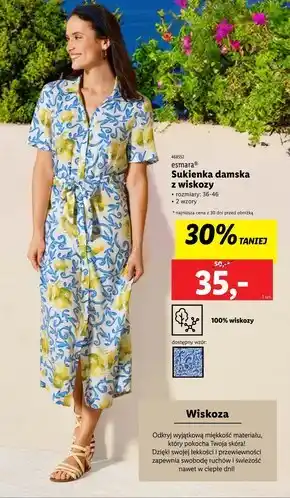 Lidl Sukienka damska Esmara oferta