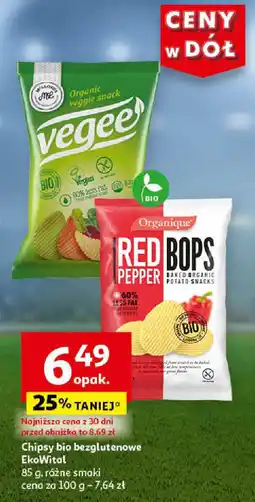 Auchan Chipsy bio bezglutenowe EkoWital 85 g oferta