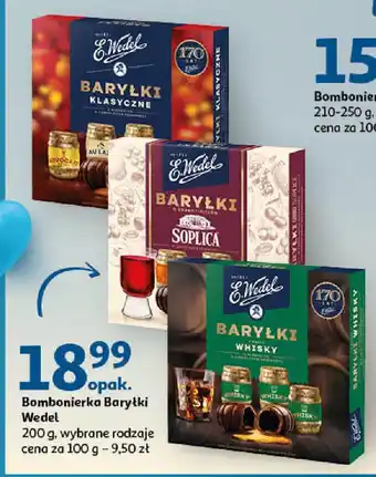 Auchan Bombonierka Baryłki Wedel 200 g oferta