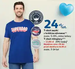 Auchan T-shirt męski z krótkim rękawem oferta