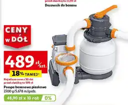 Auchan Pompa basenowa piaskowa oferta