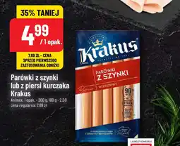 Polomarket Parówki z szynki lub z piersi kurczaka Krakus Animex 200 g oferta