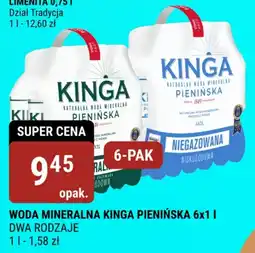bi1 WODA MINERALNA KINGA PIENIŃSKA 6x1l oferta