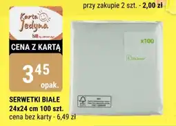 bi1 SERWETKI BIAŁE 24x24 cm 100 szt. oferta