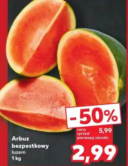 Kaufland Arbuz bezpestkowy 1kg oferta