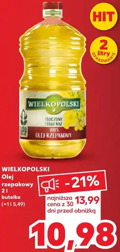Kaufland WIELKOPOLSKI Olej rzepakowy 1l oferta