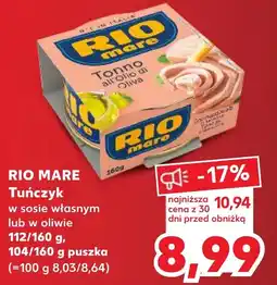 Kaufland RIO MARE Tuńczyk 112/160g oferta