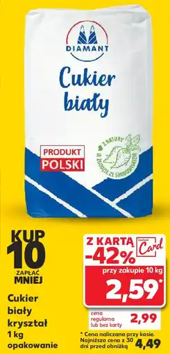 Kaufland Cukier biały kryształ 1 kg oferta
