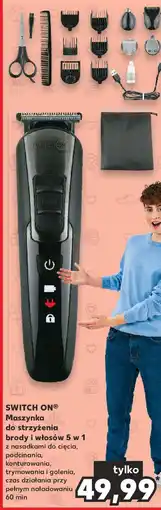 Kaufland SWITCH ON Maszynka do strzyżenia brody i włosów 5 w 1 oferta