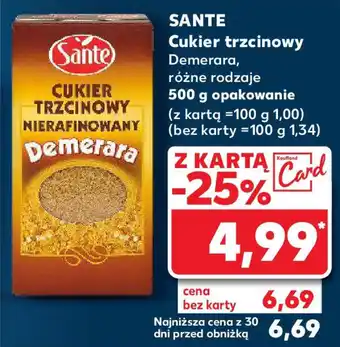 Kaufland SANTE Cukier trzcinowy 500g oferta