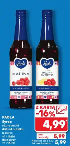 Kaufland PAOLA Syrop 430ml oferta