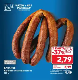 Kaufland KABANOS Kiełbasa wiejska pieczona 100 g oferta