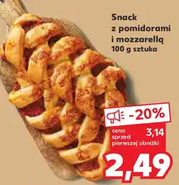 Kaufland Snack z pomidorami i mozzarellą 100 g oferta