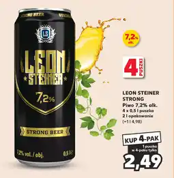 Kaufland LEON STEINER STRONG Piwo 7,2% alk. 4 x 0,5 l oferta
