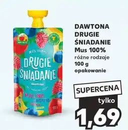 Kaufland DAWTONA DRUGIE ŚNIADANIE Mus 100% 100g oferta