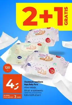 Dealz Chusteczki nawilżane Hops Baby Pure 120 szt. oferta