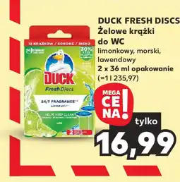 Kaufland DUCK FRESH DISCS Żelowe krążki do WC 2x36ml oferta