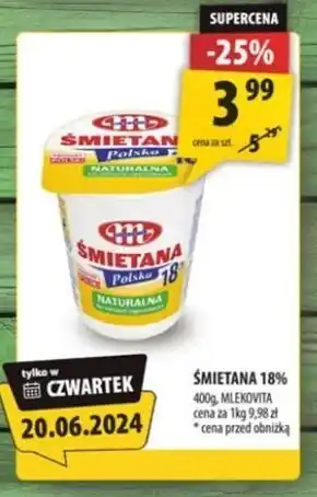 Arhelan Śmietana Mlekovita oferta
