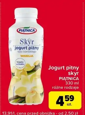 Globi Piątnica Skyr jogurt pitny typu islandzkiego wanilia 330 ml oferta