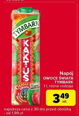 Globi Tymbark Owoce Świata Napój wieloowocowy kaktus 1 l oferta