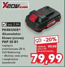 Kaufland PARKSIDE Akumulator litowo-jonowy PAP 20 B1 oferta