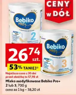 Auchan Mleko modyfikowane Bebiko oferta