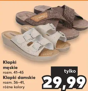 Kaufland Klapki męskie lub damskie oferta