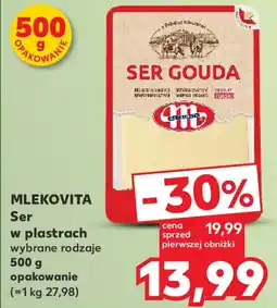 Kaufland MLEKOVITA Ser w plastrach 500g oferta