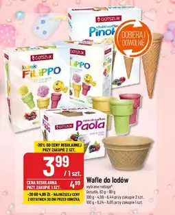 Polomarket Wafle do lodów Gotszlik, 62 g - 80 g oferta