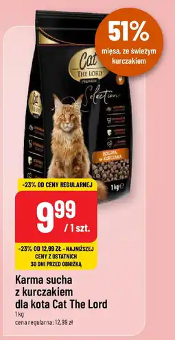 Polomarket Karma sucha z kurczakiem dla kota Cat The Lord 1 kg oferta