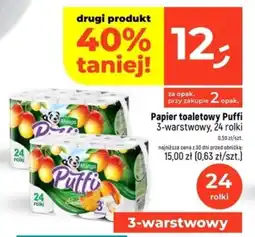 Dealz Papier toaletowy Puffi 3-warstwowy, 24 rolki oferta
