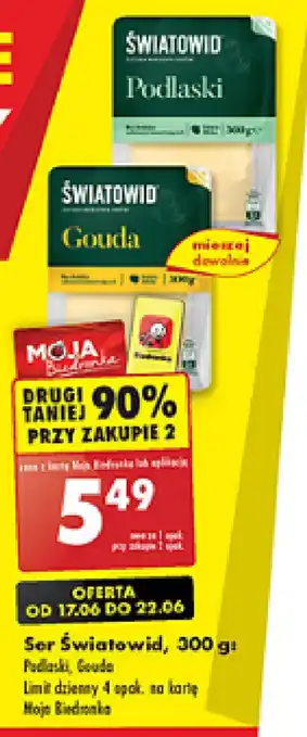 Biedronka Ser Światowid, 300 g oferta