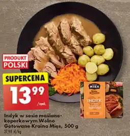 Biedronka Indyk w sosie maślano-koperkowym Wolno Gotowane Kraina Mięs, 500 g oferta