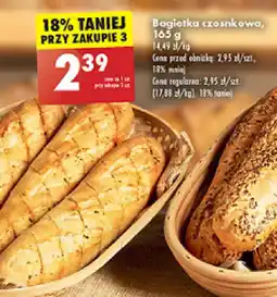 Biedronka Bagietka czosnkowa, 165 g oferta