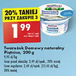 Biedronka Twarożek Domowy naturalny Piątnica, 200 g oferta