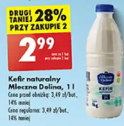 Biedronka Kefir naturalny Mleczna Dolina, 1 l oferta