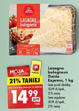 Biedronka Lasagne bolognese Dania Express, 1 kg oferta