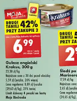 Biedronka Gulasz angielski Krakus, 300 g oferta