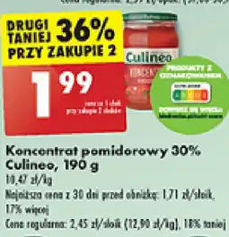 Biedronka Koncentrat pomidorowy 30% Culineo, 190 g oferta