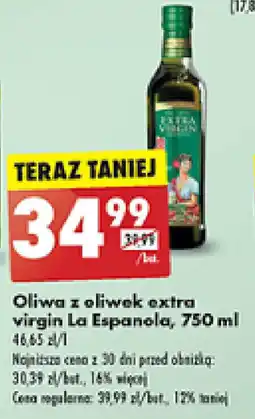 Biedronka Oliwa z oliwek extra virgin La Espanola, 750 ml oferta
