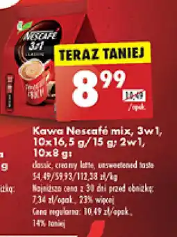 Biedronka Kawa Nescafe mix, 3w1, 2w1 oferta