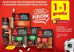 Biedronka WSZYSTKIE PACZKOWANE KIEŁBASY I KASZANKI SOKOŁÓW GRILL HOUSE oferta